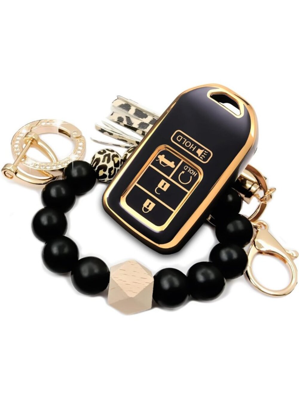Bling Key Fob Cover Case for Honda - Stylish TPU Holder for Accord, Civic, CRV